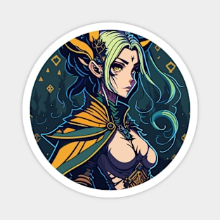 Elf Cleric Magnet